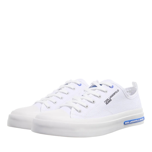 Karl Lagerfeld Jeans Klj Vulc Lo Lace White Canvas Low-Top Sneaker