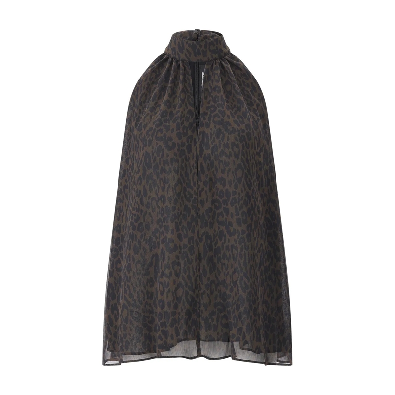 Rotate Top Top mit Animalprint braun