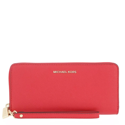 MICHAEL Michael Kors Money Pieces Travel Continental Bright Red Continental Portemonnee