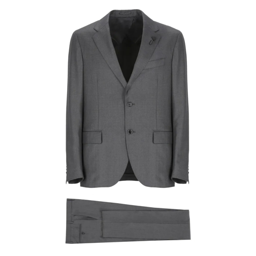 Lardini Anzugkombinationen Grey Wool Suit Grey