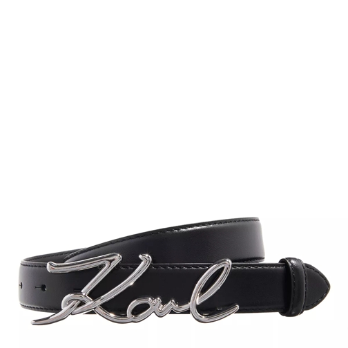 Karl Lagerfeld Signature Sm Hip Belt Black | Leather Belt | fashionette
