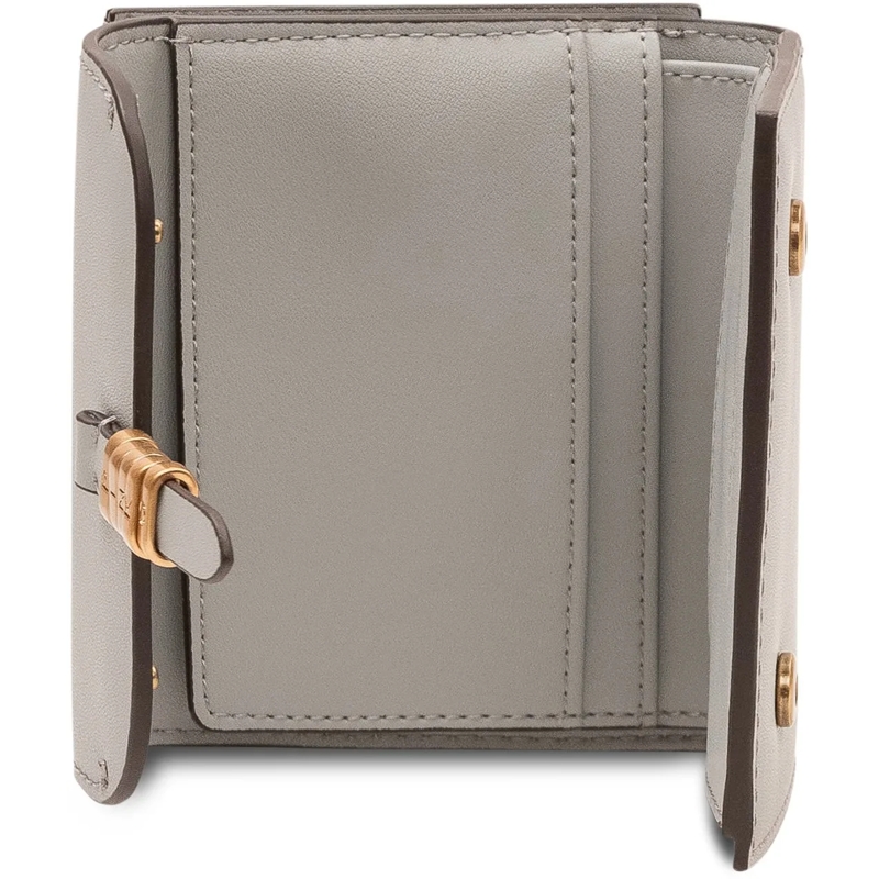 Pinko Geldbörse Portafoglio Saddle con Patta e Chiusura Frontale taupe(Image 2)