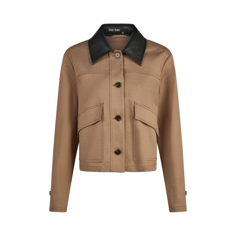 Marc Aurel Blazer Jacke- aufgesteppte Tasche mit Patten- Ärmelsch beige