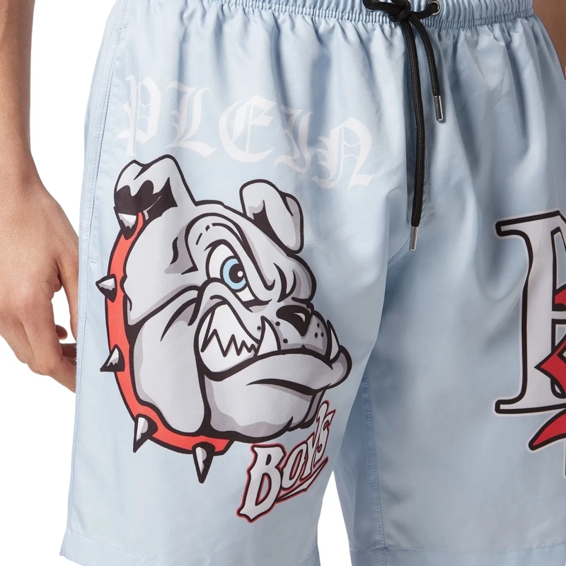 Philipp Plein  Badehose Bulldogs hell-blau(Image 4)