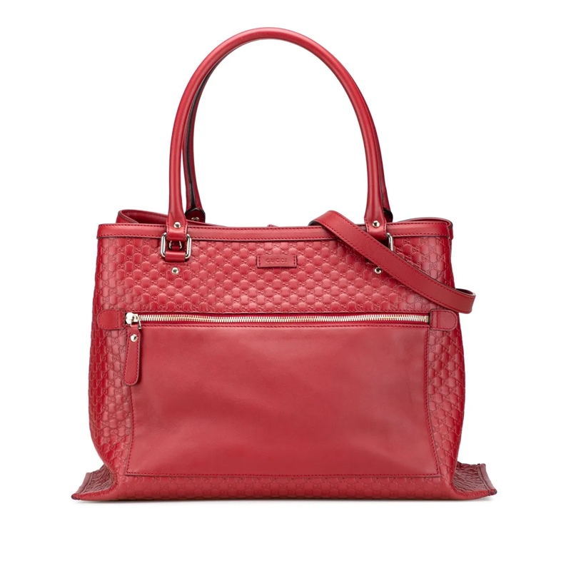 Gucci Sac à bandoulière Large Soft Microguccissima Satchel rot