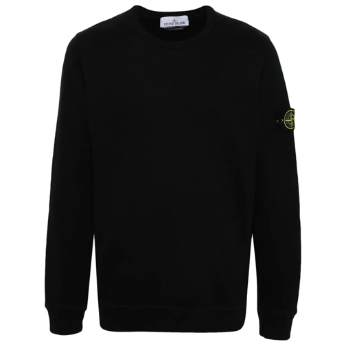 Stone Island Black Compass-Badge Sweater Black Pull