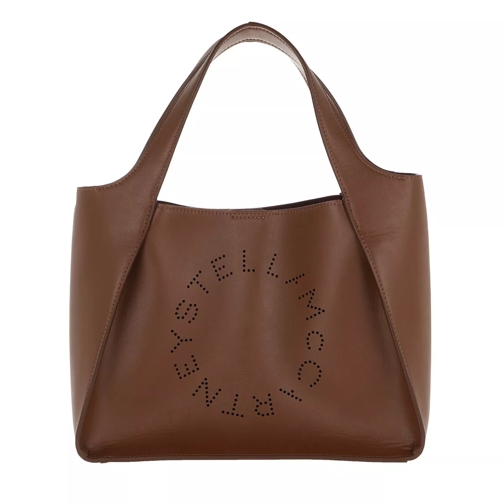 Stella McCartney Logo Crossbody Bag Eco Soft Cinnamon Tote
