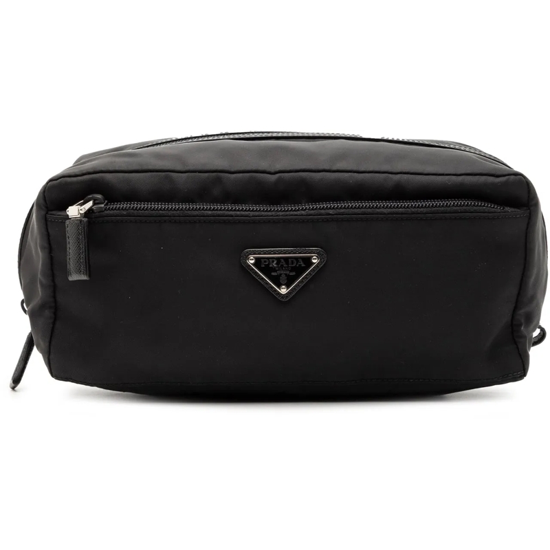 Prada Necessaire Tessuto Pouch schwarz