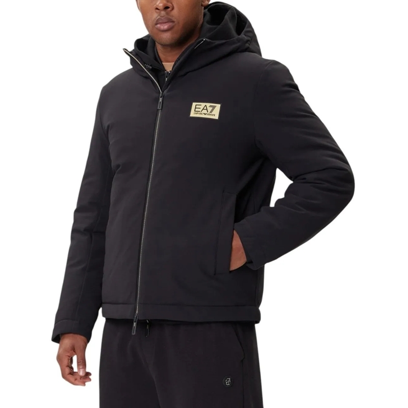 EA7 Doudoune Heren Jas schwarz