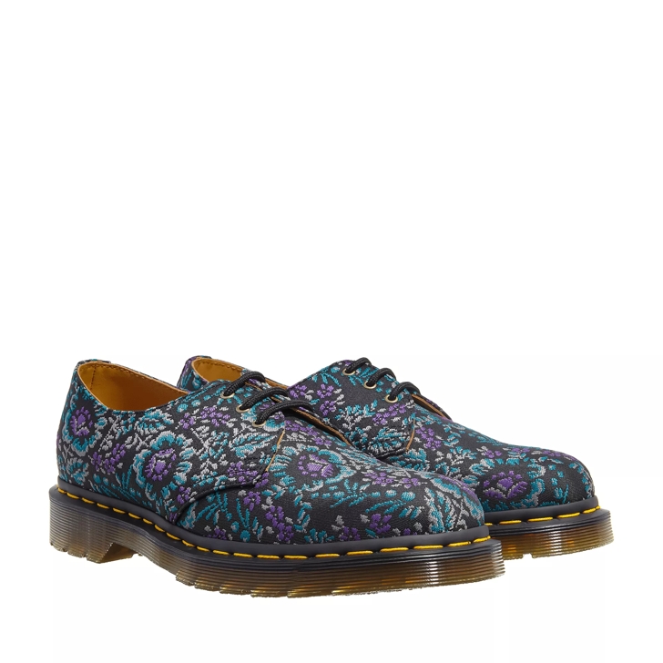 Dr. Martens 3 Eye Shoe Black Purple Chaussures lacets