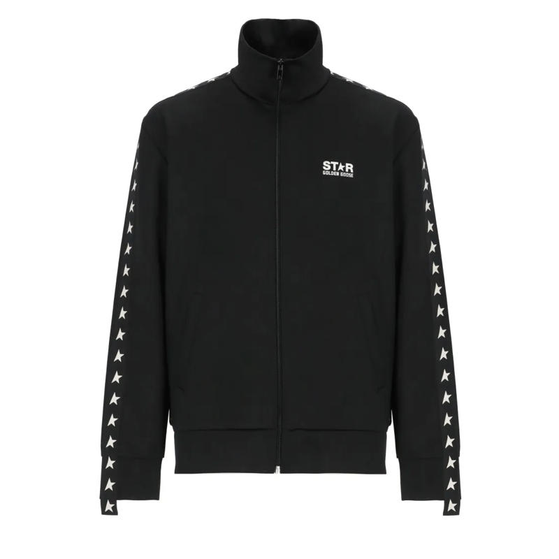 Golden Goose  Black High Neck Black Sweatshirts Black