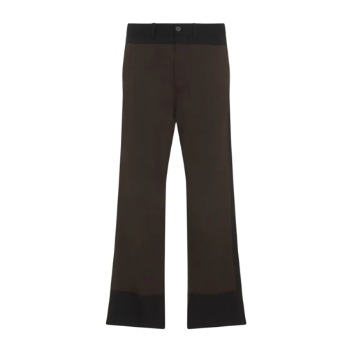 Marni Virgin Wool Trousers Brown 