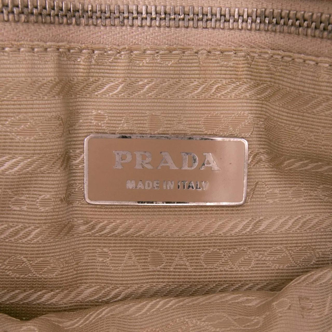 Thumbnail - Prada Shopper - Cinghiale Trimmed Canvas Canapa Tote - Gr. unisize - in Braun - für Damen