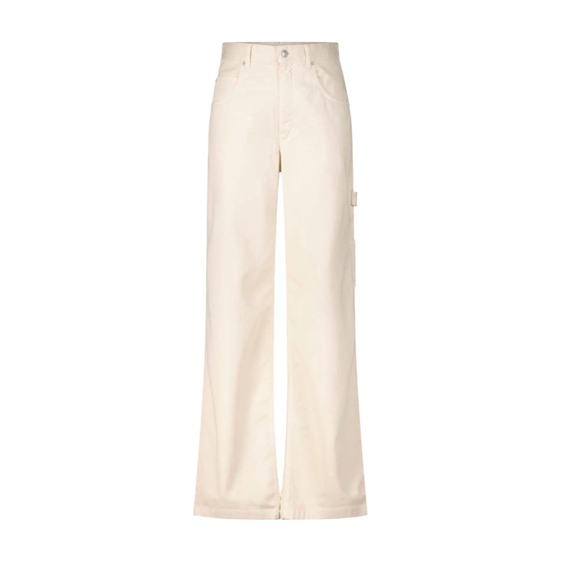 Isabel Marant Freizeithose High-Waist Jeans Bymara Creme