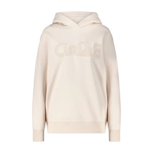 Cinque Sweatshirts Hoodie Ciswifto mit Logo-Stickerei Creme