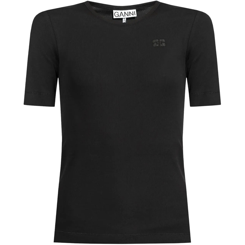 GANNI T-Shirt t-shirt black schwarz