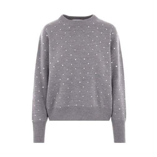 Paco Rabanne  Round Neck Wool Pullover Grey