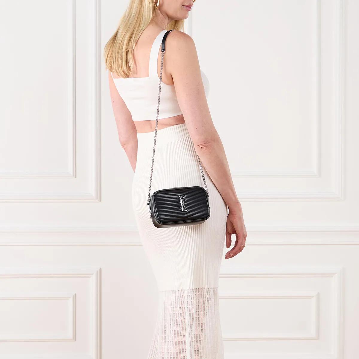 Ysl black mini lou bag hotsell