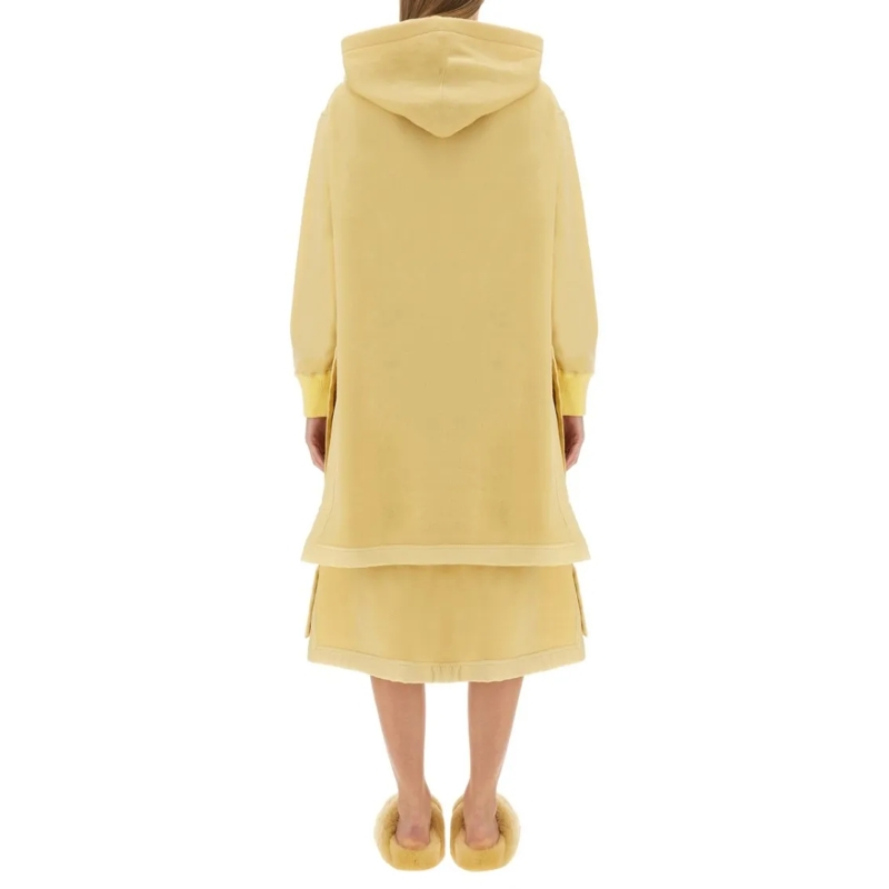 Jil Sander  Relaxed-Fit Oversized Hoodie With Drawstring Closu Yellow (Image 3)