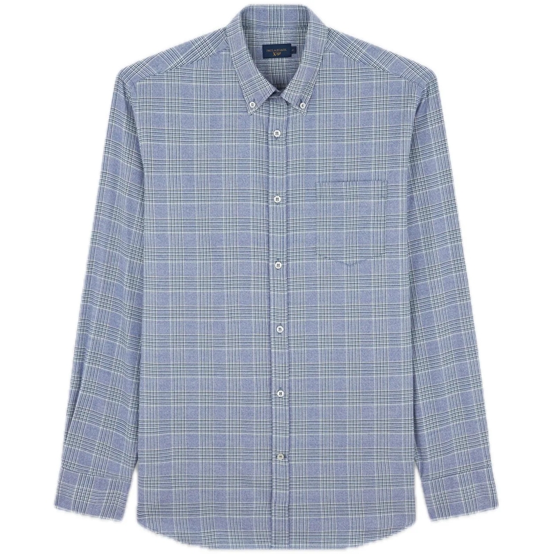 Paul & Shark Legeres Oberteil Soft cotton shirt blau
