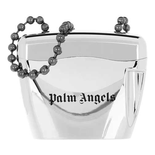 Palm Angels Metal Mini Padlock Bag  Silver Black Silver Black Crossbodytas