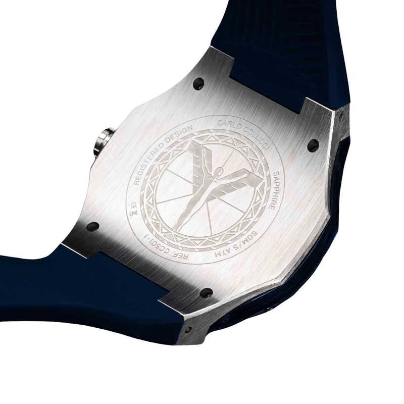 Carlo Colucci Automatikuhr Quarzuhr CC501-1 blau(Image 2)