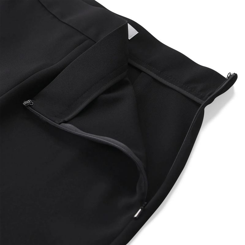 Max Mara Freizeithose Wide-Leg Hose aus Cady schwarz(Image 3)