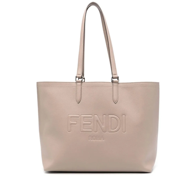 Fendi Draagtas Beige Calf Leather Shoulder Bag Neutrals