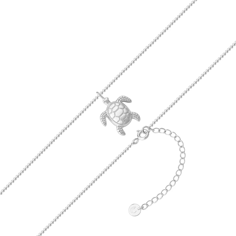 Glanzstücke München Mittellange Halskette Sterling Silber Halskette Schildkröte silber(Image 3)