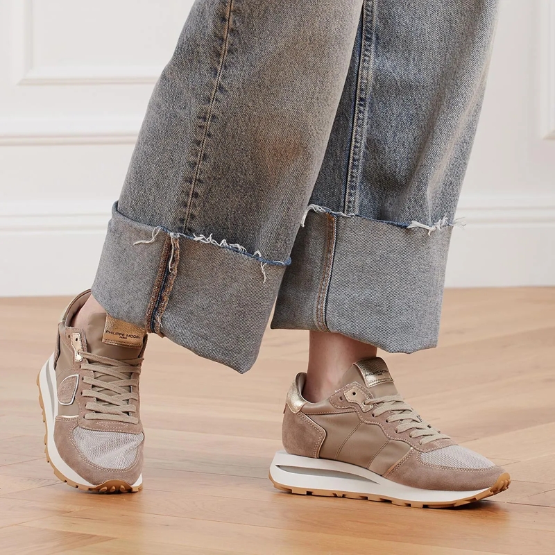 Philippe Model Sneaker basse Sneaker Tropez Haute Low Hellbraun(Image 2)