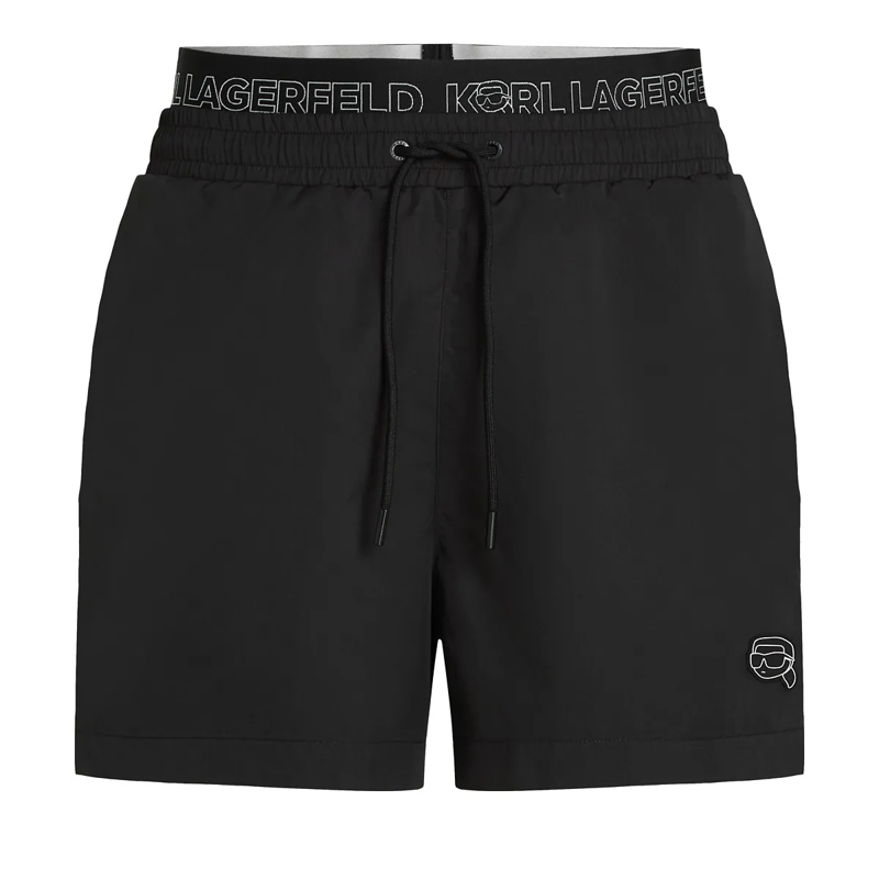 Karl Lagerfeld  IKON BOARD-SHORTS Badeshorts schwarz