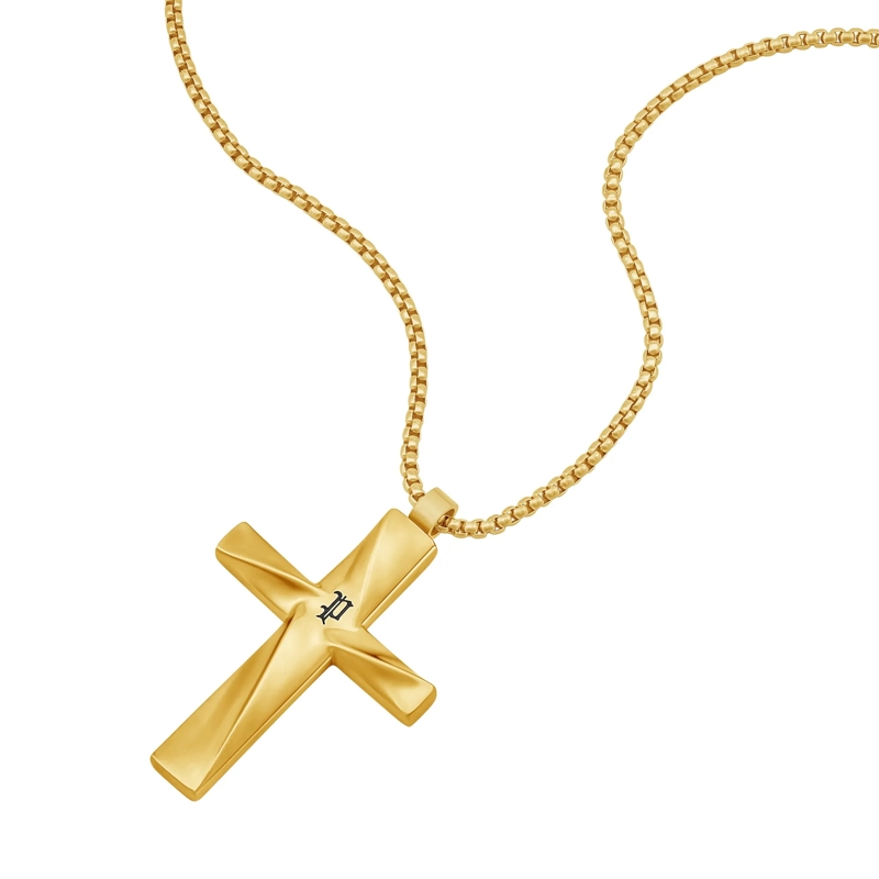 Police  Herrenkette Contorto- Herrenkette- Farbe: silbe gold(Image 2)