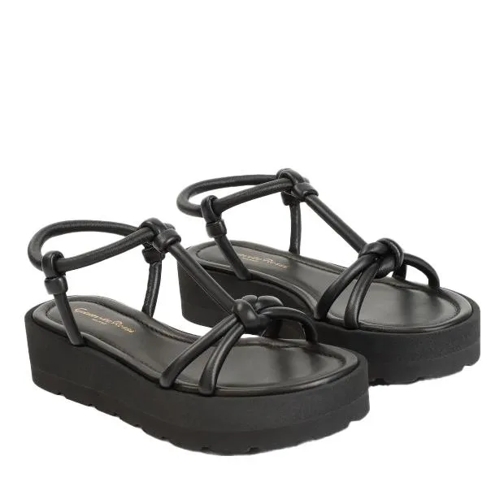 Gianvito Rossi Marine Black Nappa Leather Sandals Black Sandaal