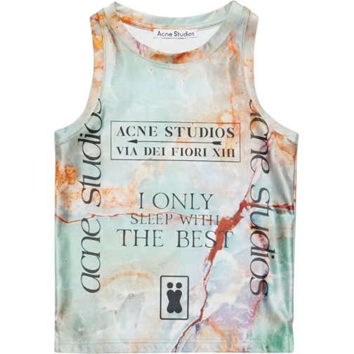 Acne Studios T-Shirts Tank Top Pastel Green/multicolor grün