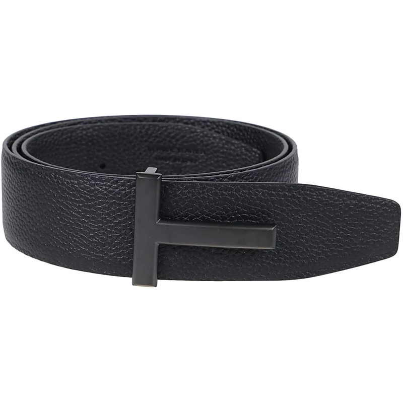 Tom Ford Wendegürtel Reversible T-buckle Belt Black schwarz