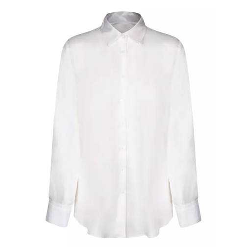 Blanca Vita Silk Twill Shirt White 