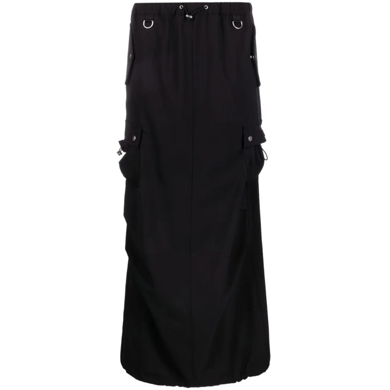Coperni Minirok Floor-Length Black Maxi Skirt Black