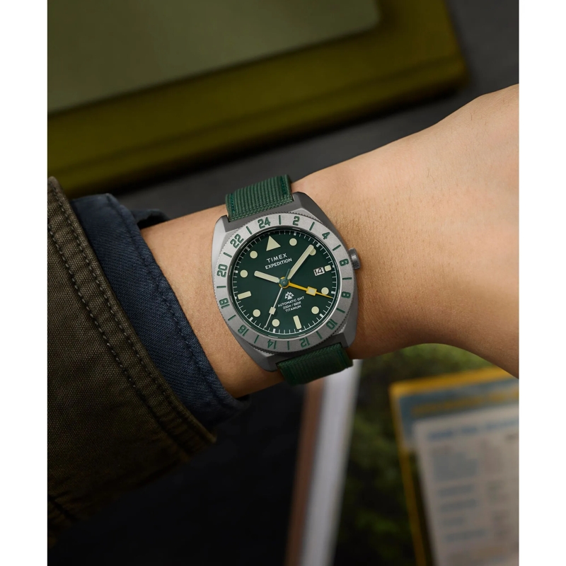 Timex Quarzuhr Mechanische Automatikuhr Expedition® Pioneer Gmt grün(Image 7)