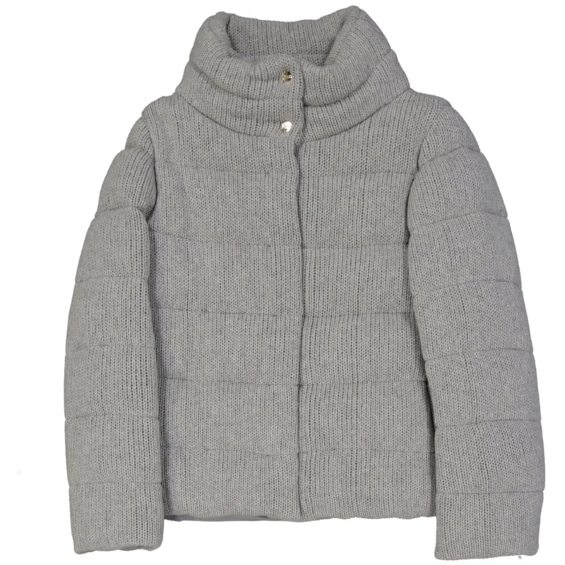 Herno T-Shirt Herno Quilted Knit Bomber Jacket grau