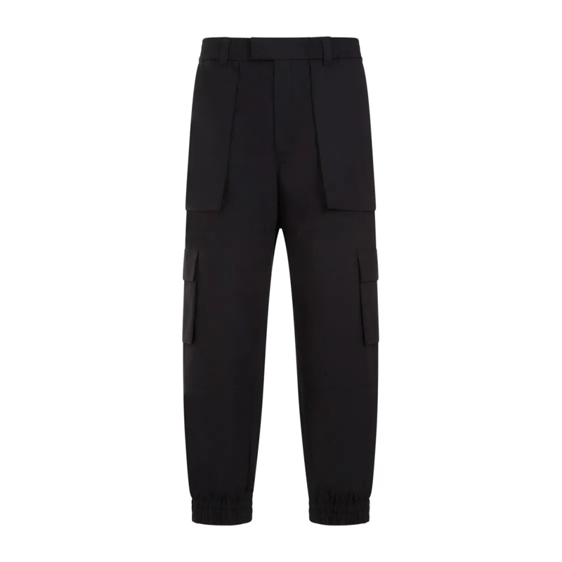 Alexander McQueen Anzugshose Black Cotton Cargo Pants Black