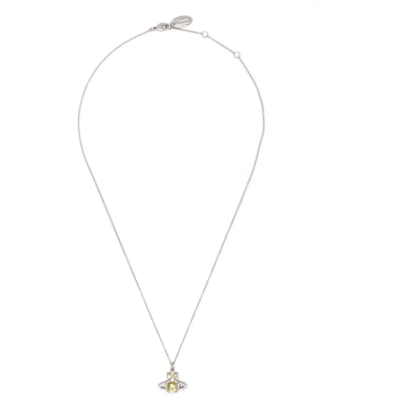 Vivienne Westwood  Valentina Orb Pendant Platinum/yellow gelb