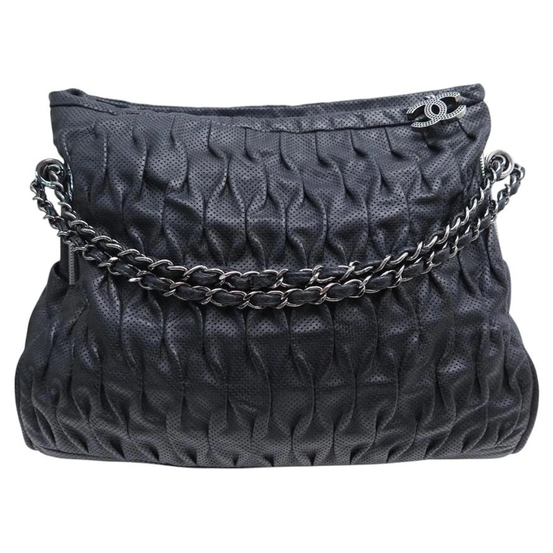 Chanel Schultertasche CHANEL SHOPPING HANDTASCHE LOGO CC MIT SCHULTERGUR schwarz