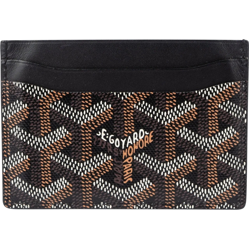 GOYARD Geldbörse Goyard Noir Goyardine Monogram Cardholder schwarz