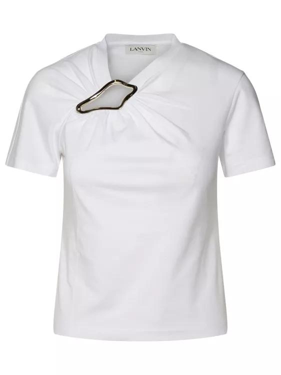 Lanvin - White Cotton T-Shirt - Größe S - white