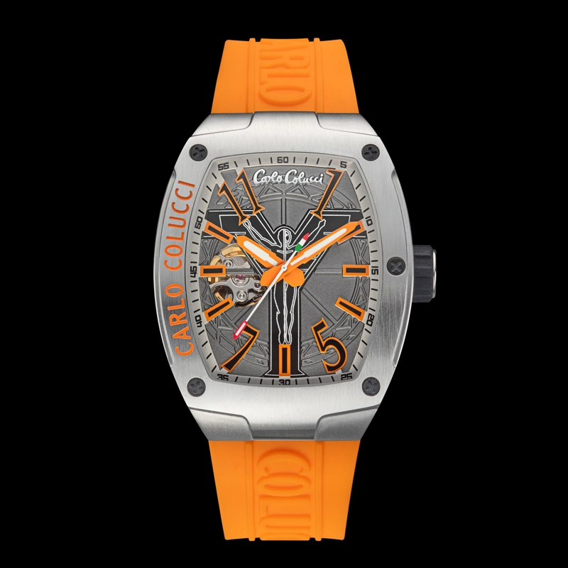 Carlo Colucci Automatikuhr Automatikuhr CC100 . orange(Image 8)