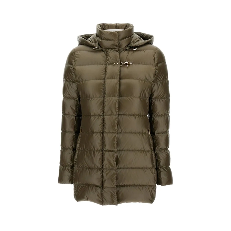 Fay  Urban Down Jacket With Hood Brown