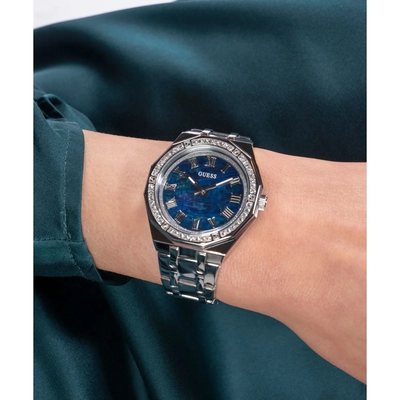 Guess Quarzuhr Quarz Analog Uhr Analog Uhr Desire silber(Image 6)