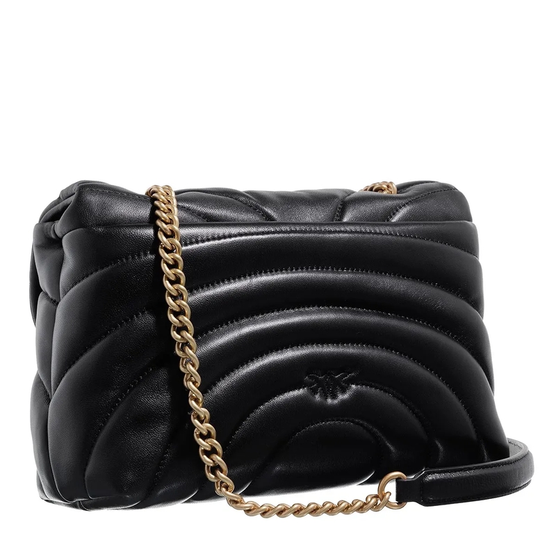 Pinko Schultertasche Love Puff Classic Cl Nero-Antique Gold(Image 9)