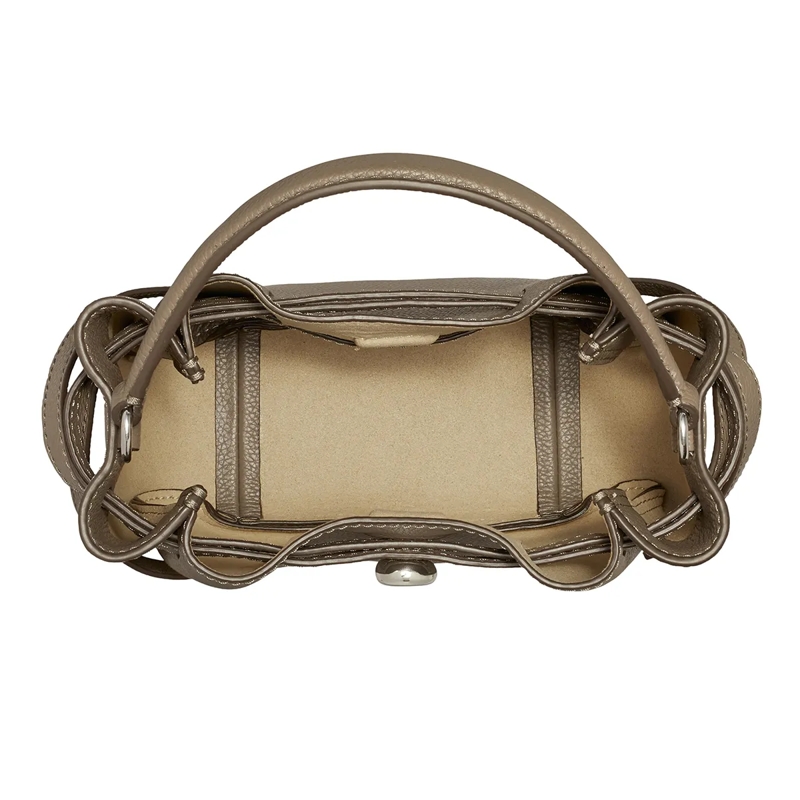 Tory Burch Bucket Bag Romy Mini Bucket Bag Wild Mushroom(Image 4)