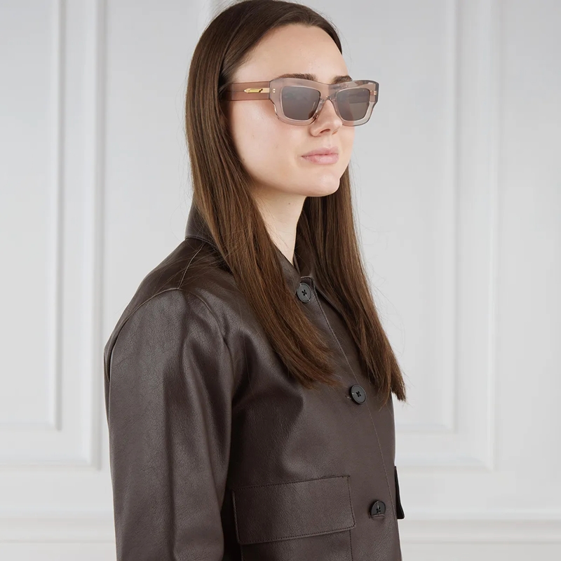 Bottega Veneta Sunglasses BV1357S-004 Brown-Brown-Brown (Image 2)